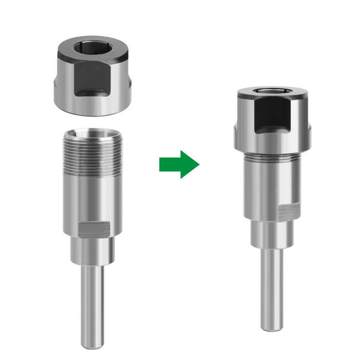 1/4 Inch to 1/4 Inch - Lavie 1/4 Inch 1/2 Inch 6mm 8mm 12mm Router Collet Extension Chuck Adapter Mi