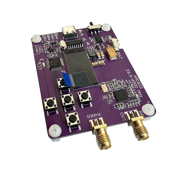#1 - 6GHz RF Signal Generator 23.5MHz-6000MHz with OLED Display Adjustable Output Power