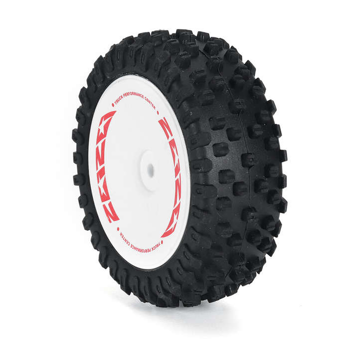 Rear - 2PCS Wltoys 124008 1/12 RC Car Parts Front/Rear Tires Wheels Glued Vehicles Models Spare Acce