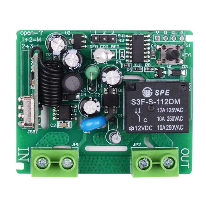 433 MHz - Smart Home AC110V 220V Single1 Channel Remote Controller Receiver Wireless RF Radio Freque