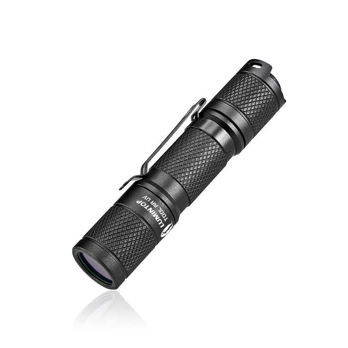 Black - LUMINTOP Tool AA 2.0 365nm UV Flashlight with 14500 Battery Purple Light Mini Portable Torch