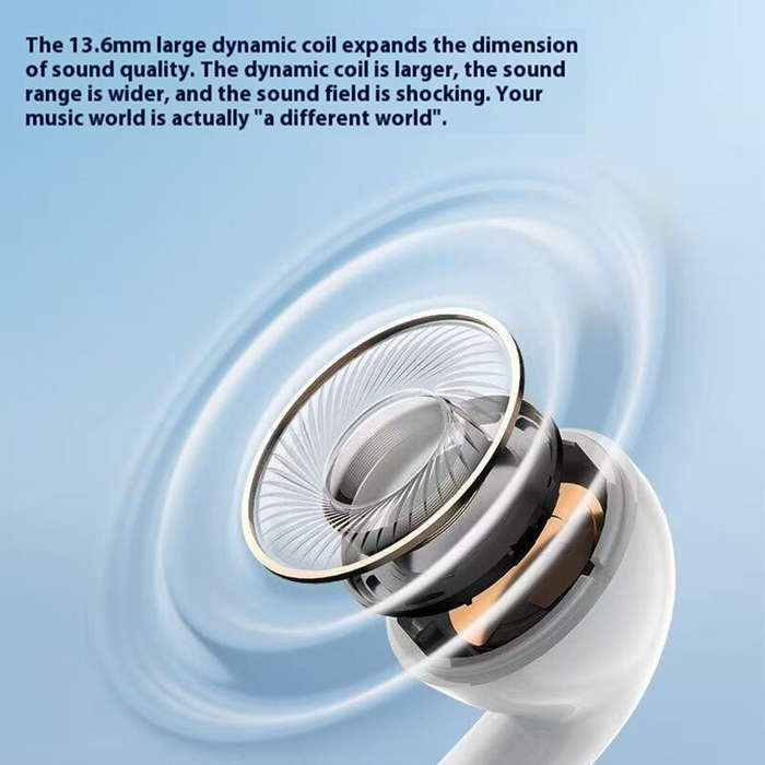 White - Edifier X1 Evo TWS Earbuds Wireless bluetooth V6.0 Earphone 13.6mm Moving Coil AI Call Noise