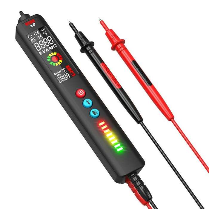BSIDE X2 LCD Display Smart Multimeter Non-contact Infrared Thermometer with Flashlight 3 Modes Live