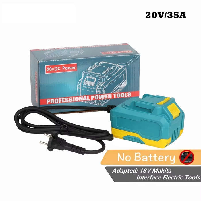 EU Plug - 20V 35A DC Power Adapter For Makita 18V Interface Electric Tools High Compatibility Easy I