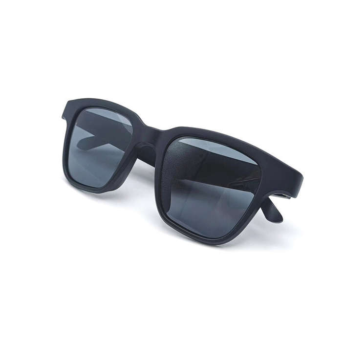 Black - SGA101 bluetooth Headset Wireless Glasses Earphone Stereo Sound Voice Assistant UV400 Protec