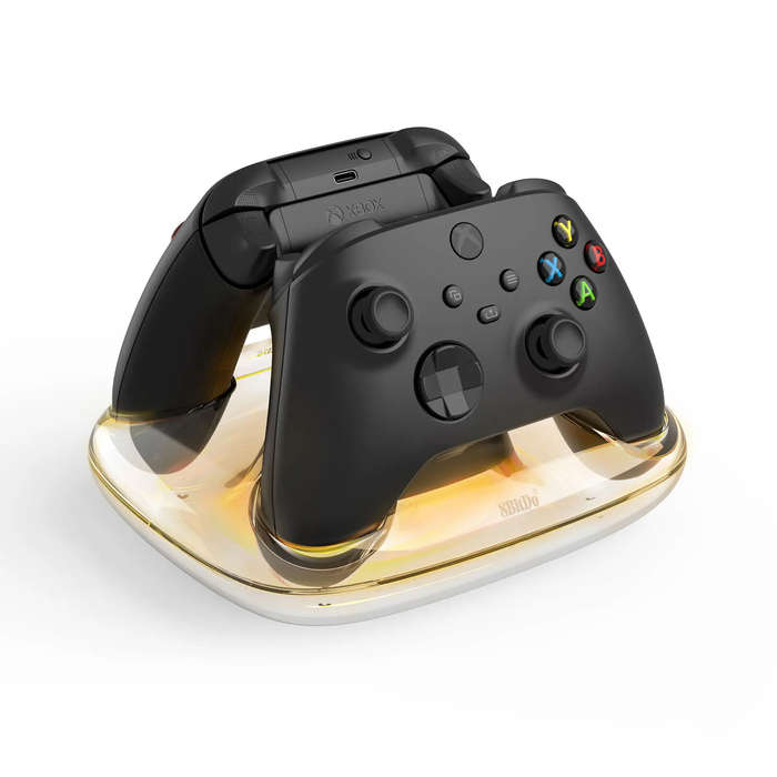 Black - 8Bitdo for Xbox Dual Charging Dock Wireless Controller Charger Station with Magnetic Secure