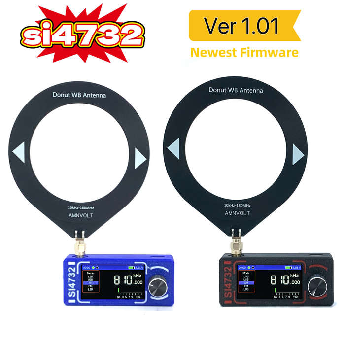 Blue - Original ATS MINI ESP32-S3 SI4732 Pocket Radio DSP Receiver Full Band FM AM MW SW SSB LSB USB