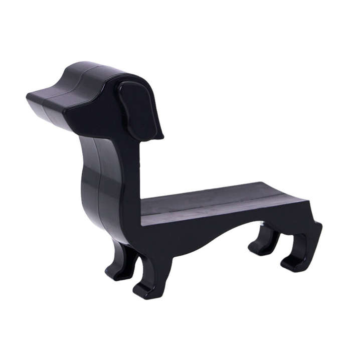 Black - Wine Bottle Rack Alcohol Display Stand Household Dachshund Wine Bottle Holder Novelty Funny