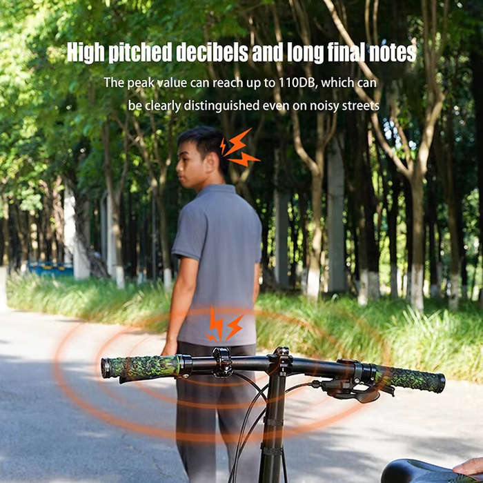 Black - ACRUNU Bicycle Bell Invisible Cycling Safety Signal Warning Sound Loud and Clear Ringtone Fa