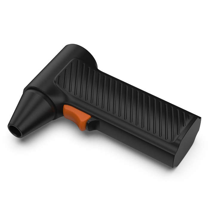 Black - High-Speed Brushless Fan 110,000 RPM Rechargeable 2600mAh Battery Compact and Lightweight Po