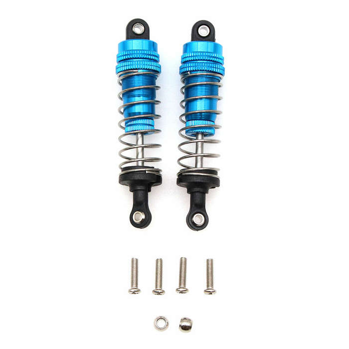 Blue - 2pcs Front Rear Metal Shock Absorber For Wltoys 144001 RC Car Parts