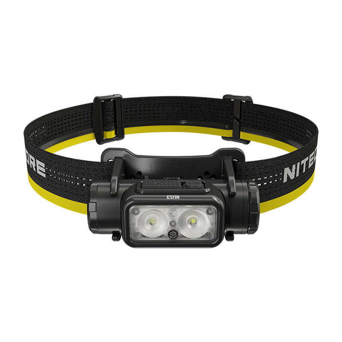 Black - NITECORE NU53 1800lm High Lumen LED Headlamp 8 x NiteLab UHE LEDs Rechargeable Lightweight W