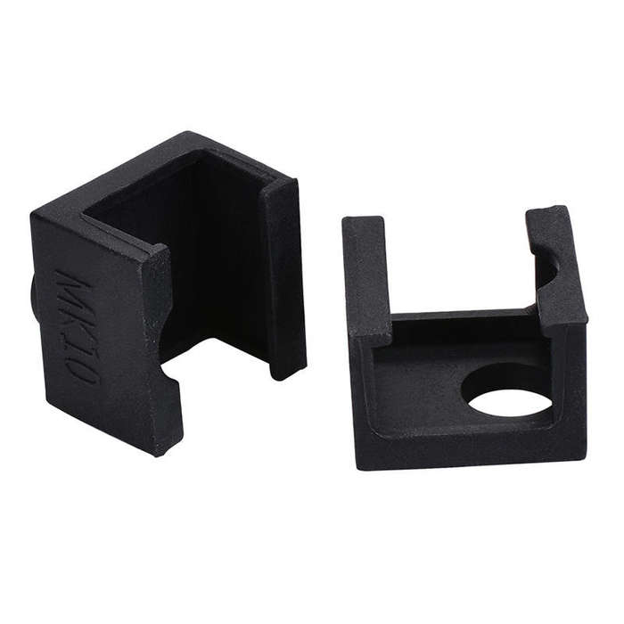 MK10 Black Silicone Protective Case for Aluminum Heating Block 3D Printer Part