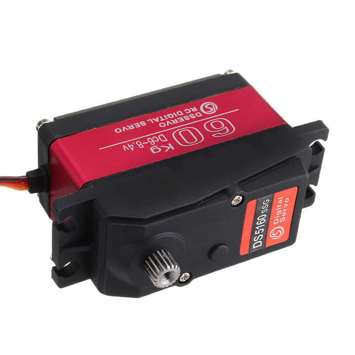 180 - DSSERVO DS5160 HV 60kg 180/270 18T Metal Gear Digital Servo For 1/5 Redcat HPI Baja 5B SS RC C