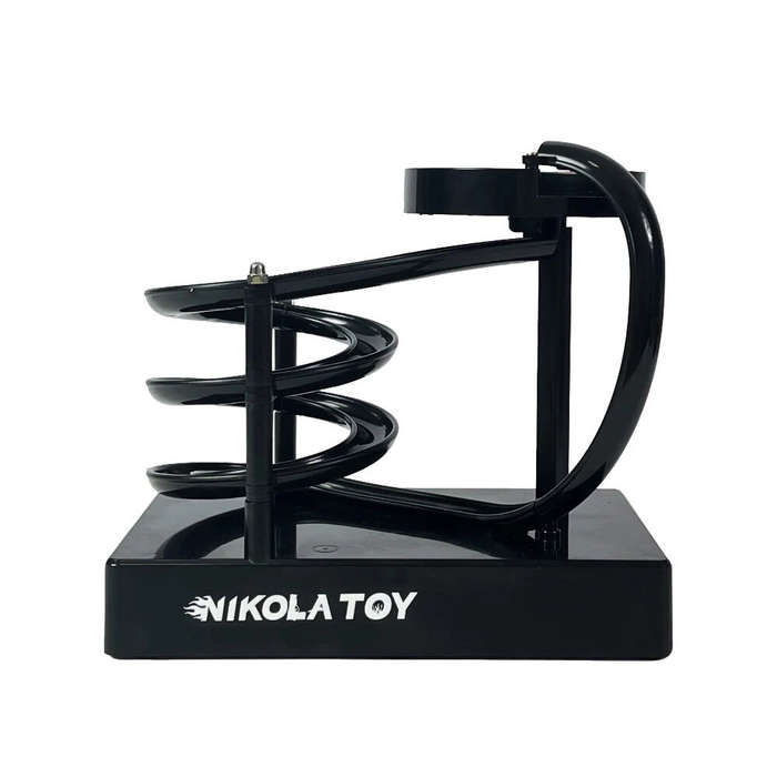 Black - NIKOLATOY Electromagnetic Acceleration Perpetual Motion Machine Model Bulit-in Battery Deskt