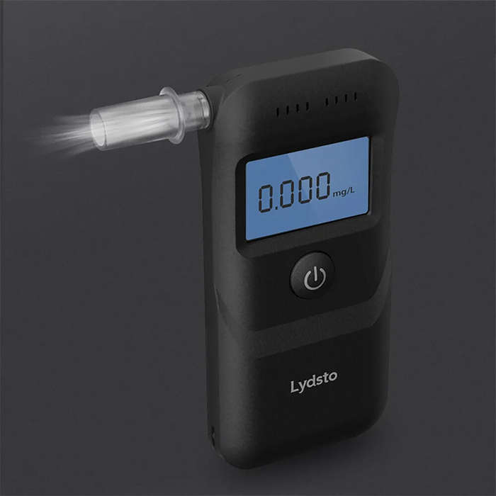 Black - Lydsto Alcohol Tester Breathalyzer Drunk Driving Tester High Precision Detection Breathalyze
