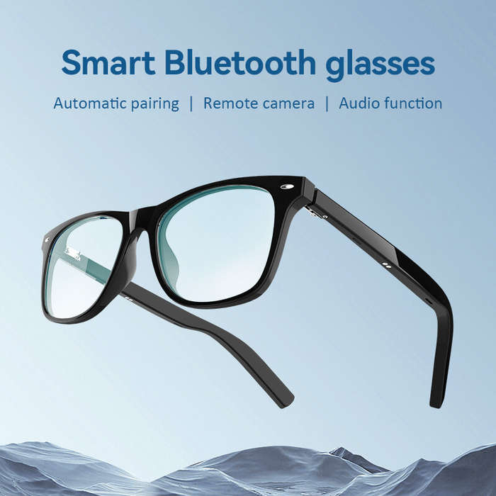 Black - G05-C Wireless bluetooth Earphone Smart Glasses Stereo Sound Automatic Pairing Remote Camera