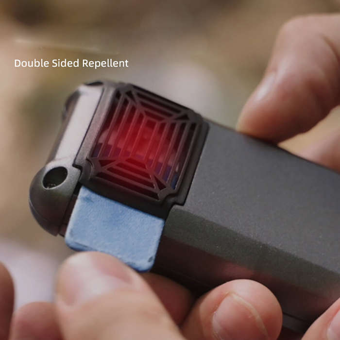 Black - 9600mAh Portable Mosquito Repellent 329F Efficient Heating Type C Rechargeable for 3- 9 Outd