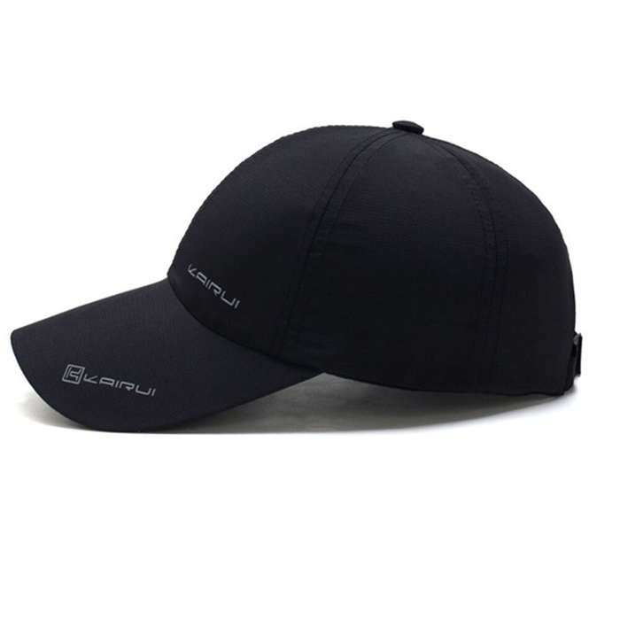 Black - Outdoor Sport Running Baseball Cap Breathable Quick-drying Summer Visor Cap for Men Women Sn