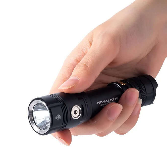 Red - Niwalker NS2 2500lumen Multifunctional Magnetic Charging EDC Flashlight IPX8 Waterproof Power