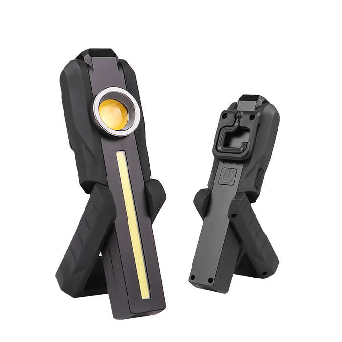 White+UV LED - Magnetic COB Work Light With UV / Yelllow Auxiliary Light, USB Rechargeable Portable