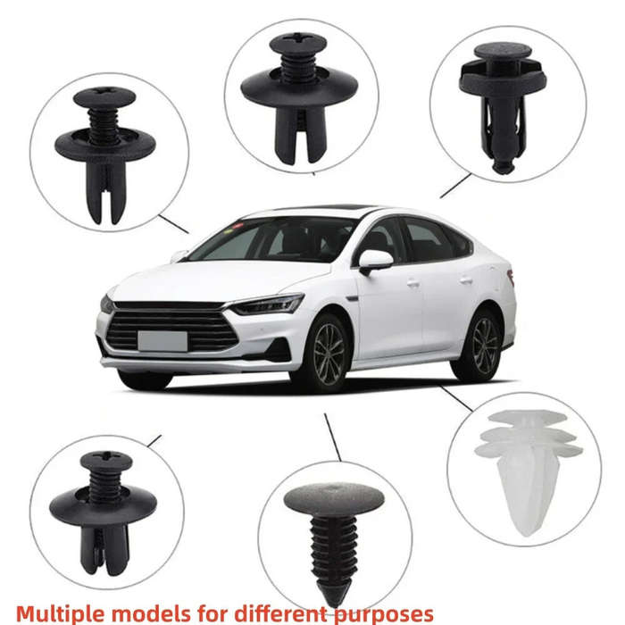 100pcs Auto Fastener Clip Kit Fender Rivet Clips Car Body Push Retainer Pin Rivet Bumper Door Trim P