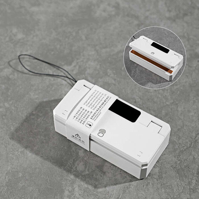 Black - Bincoo Portable Mini Sealer 3000mAH Rechargeable for Hanging Ear Coffee Snacks Teabags
