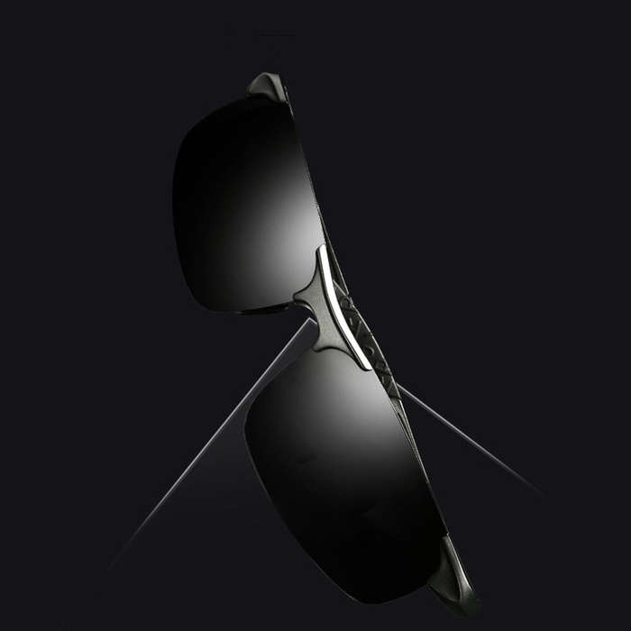 Black+Grey - Classic Men Polarized Sunglasses Lightweight UV400 Protection Anti-Glare Sun Eyewear Gl