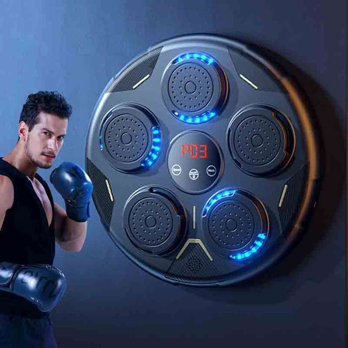 Black - KALOAD Boxing Training Machine bluetooth Electronic Punching Pads Wall Hanging Smart Sandbag