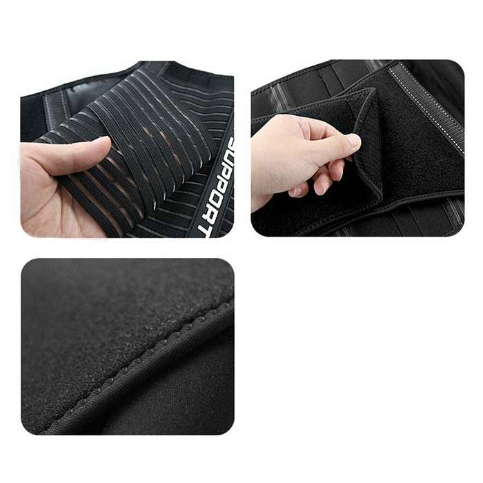 XL - Back Support Belt Brace Lumbar Lower Pain Relief Adjustable Waist Strap Unisex