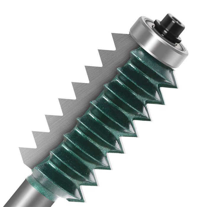 Type-B - 12mm Shank Reversible Finger Glue Joint Router Bit Bearing Finger Joint Router Bit for DIY