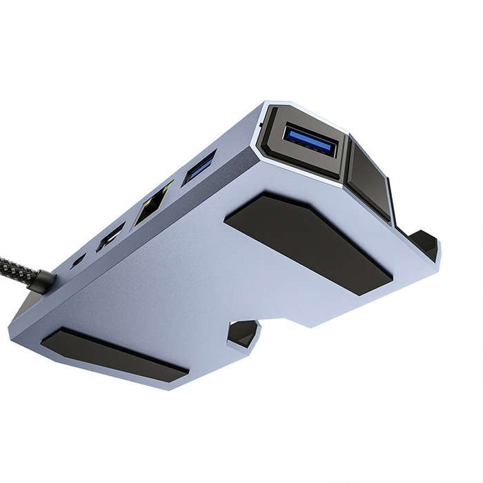 Pobod Steam Deck 6-in-1 Gaming Docking Station with USB3.0*3 PD100W USB-C 4K@60Hz HDMI 1000M LAN Mul