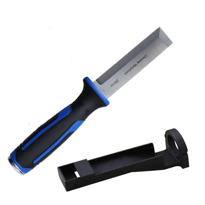 A - Woodworking Right Angle Chisel Hand Chisel with Hammer Function Multi-functional Slotting Chisel