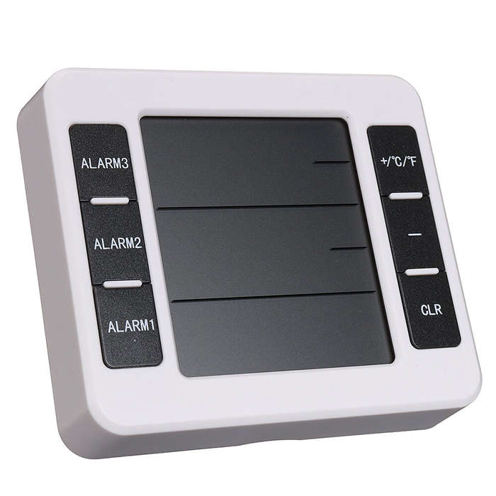 High Accuracy 433MHz Thermometer with Smart Alarm Function Indoor and Outdoor Temperature Range LCD