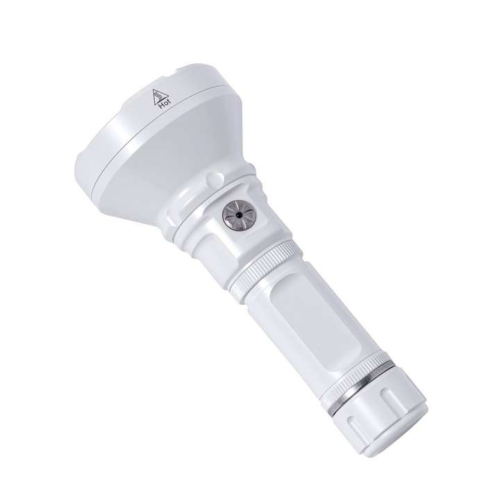 White - Niwalker N01S 1800LM 1100 Meters Long Throwing LED Flashlight with 18650 Battery USB-C Recha