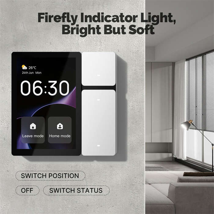 MOES Tuya WiFi 3.5 inch Smart Control Panel Screen 3 Relays 3 Physical Buttons IR Remote Control Cen