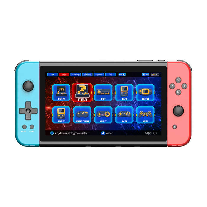 Powkiddy X70 Handheld Game Console with 7-inch HD Screen ATM7051 32G 3500mAh 3D Joystick Support Two