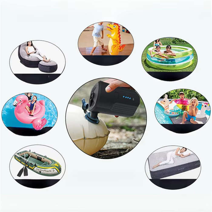 Black - Wireless Portable Outdoor Electric Inflatable Pump For Swimming Pool Swimming Ring And Air C