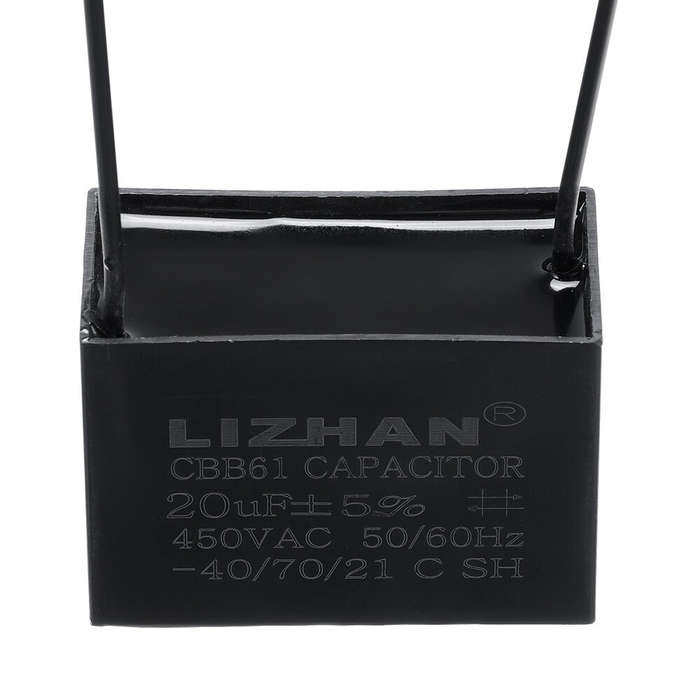 10pcs CBB61 450V 20uf Starting Capacitance AC Fan Capacitor CBB Motor Run Capacitor 450V 20F