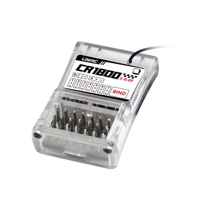 Grey - LDARC CT01 2.4GHz 8CH Two-Way LCD Display Radio Controller with CR1800 Receiver for RC Car Bo