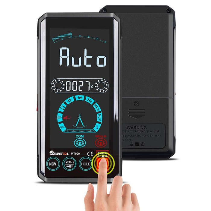 MUSTOOL MT009 4.4-Inch Touch Screen Smart True RMS Digital Multimeter Automatic Measurement with VFC