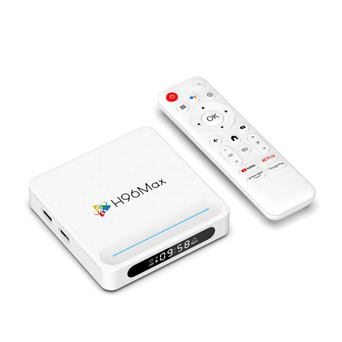 UK Plug - H96MAX H618 Plus 4+32G Android 14 TV Box 8K Ultra HD Smart Streaming Media Player Allwinne