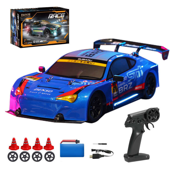 Red - ENOZE 8100 8101 1/16 2.4G 4WD GTR/BRZ Full Proportional Drift RC Car RTR 30KM/H High-Speed Veh