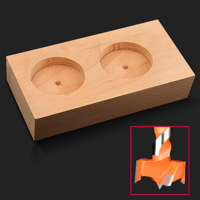 5Pcs - 5PCS Carbide Hinge Boring Forstner Drill Bits for Wood & Locks Precision Boring Tools with He