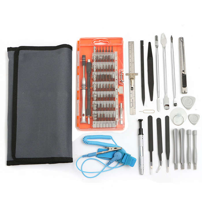 Green - 80 In 1 Screwdriver Repair Opening Tools Kit Pry for Pad Mobile Phone 3 Colors