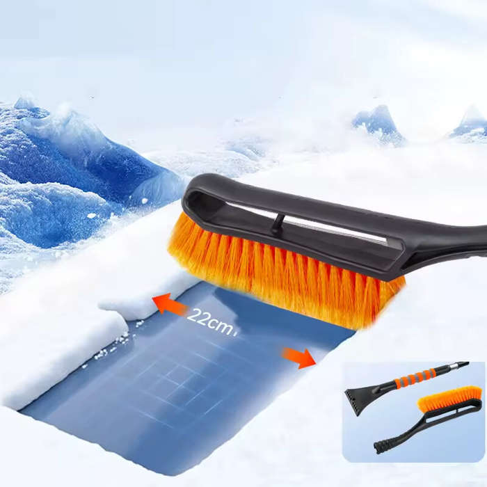 Orange - Detachable Extendable Snow Shovel Cleaning Tool Car Snow Shovel Detachable Car Snow Shovel