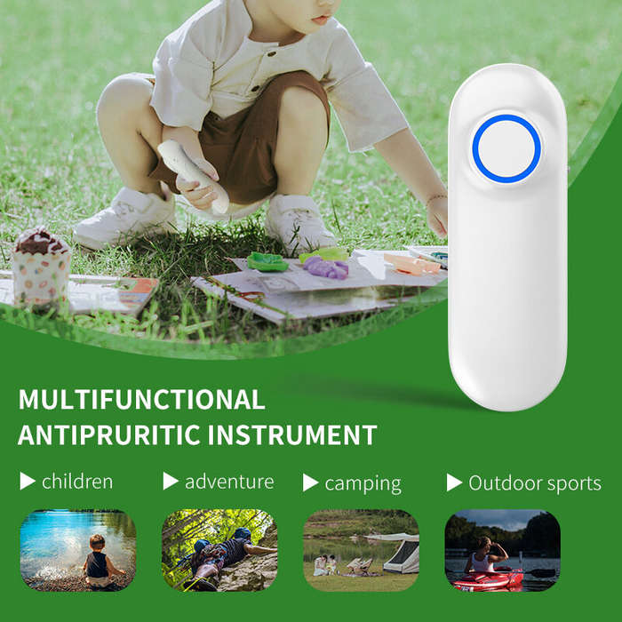 White - Mosquito Insect Bite Relief Electric Itching Device Electric Anti-Itch Device Relieves Mosqu