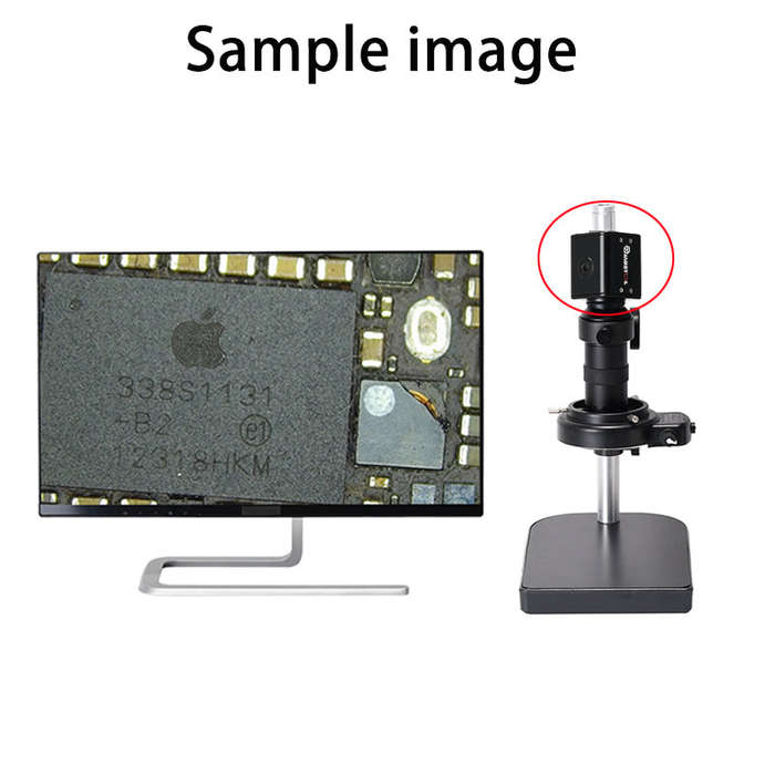 US Plug - Mustool HY-5199 16MP HDMI Microscope Camera Sony CMOS Sensor 1080P Full HD Output 2K Recor