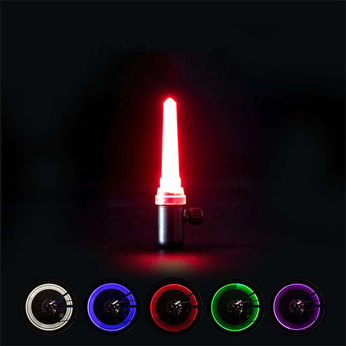 1 Pc - LEADBIKE 14 RGB DIY LED Bike Wheel Light Rechargeable Bicycle Warning Lights Waterproof LED N
