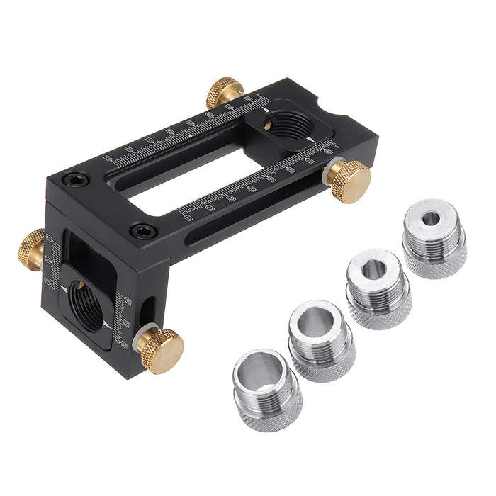 Cabinet Hardware Drill 6/8/10/12mm Hole Punch Locator Flat Screw Woodworking Drill Jig Baby Bed Crib